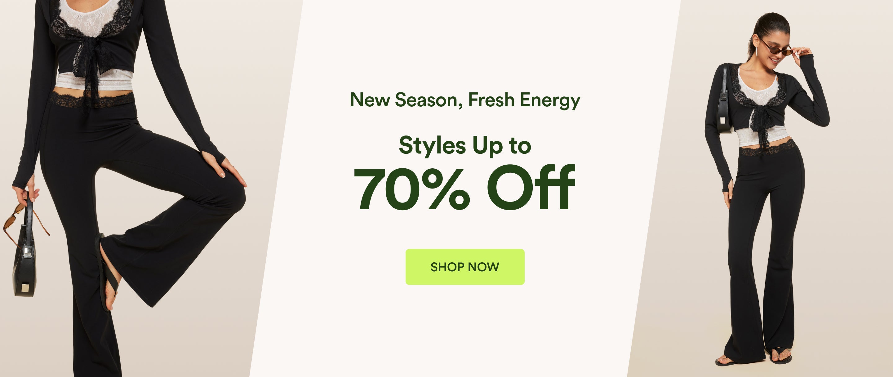 New season styles up to 70% off