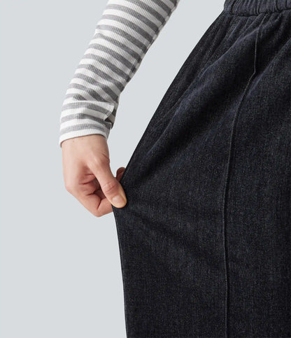 High Waisted Drawstring Baggy Casual Pants with Pockets