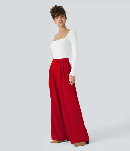 Halara Flex™ High Waisted Pocket Wide Leg Work Pants
