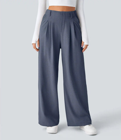 Halara Flex™ High Waisted Pocket Wide Leg Waffle Work Pants