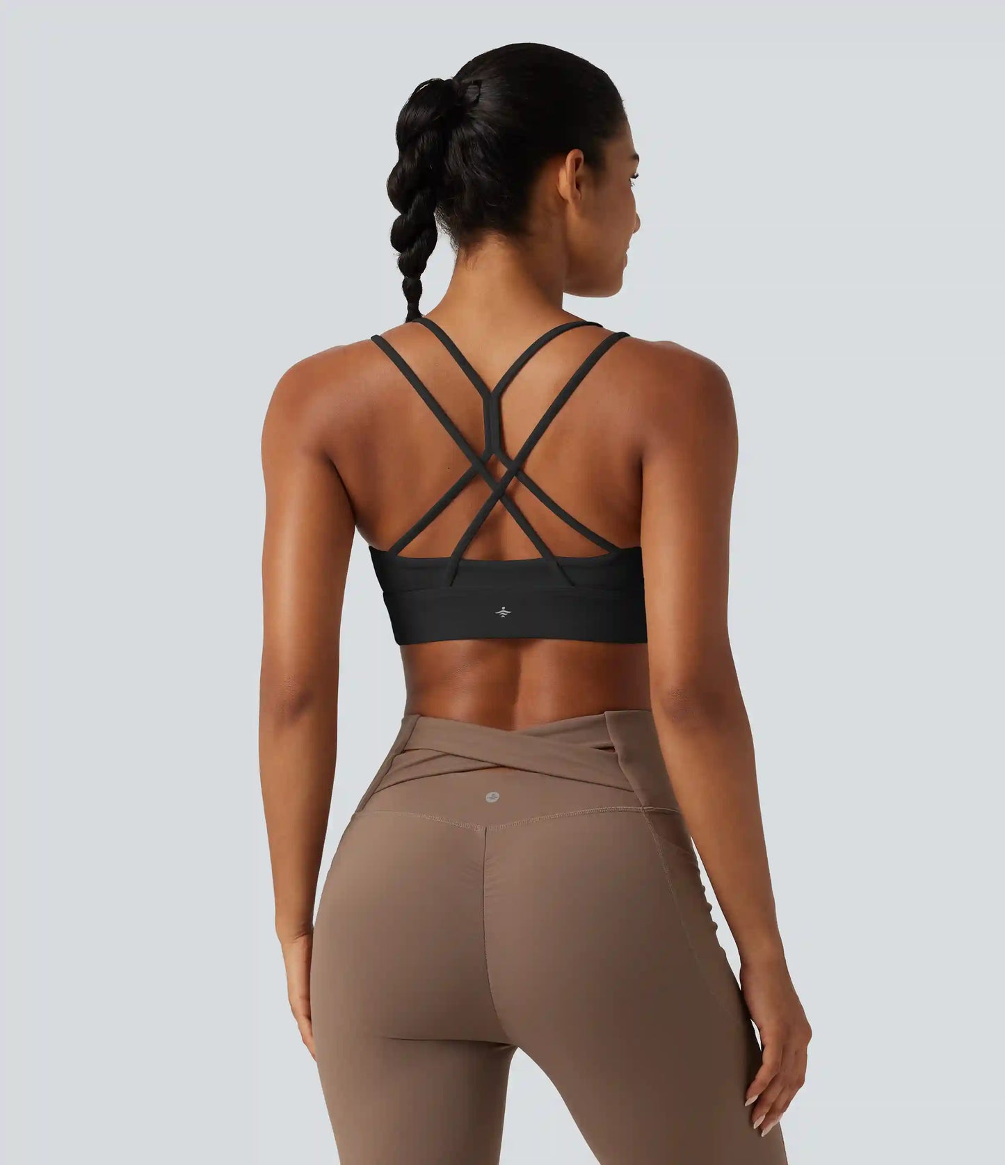 SoftlyZero™ Plush Low Support Built-in Bra Crisscross Yoga Sports Bra