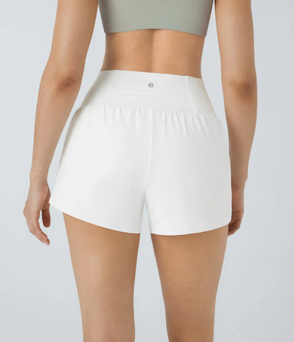 SoftlyZero™ Airy Super High Waisted 2-in-1 InstantCool Yoga Shorts with Pockets