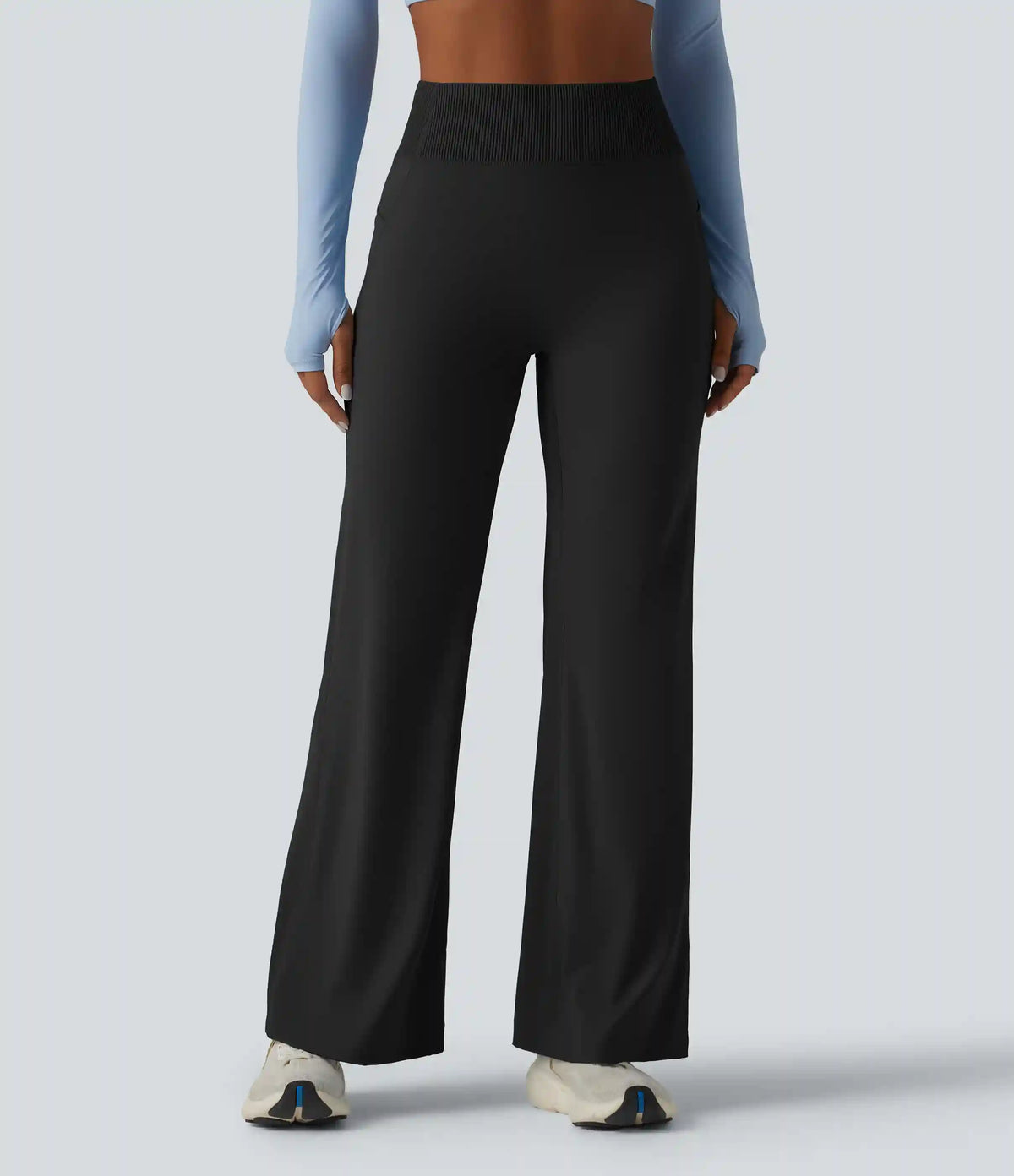 Halara UltraSculpt™ High-waisted Tummy Control Scrunch Yoga Straight-leg Pants with Pockets