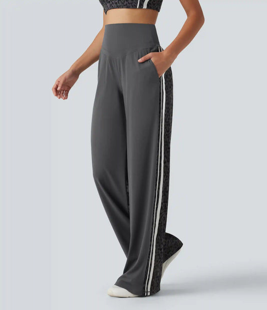 Halara UltraSculpt™ Leopard Print High Waisted Tummy Control Yoga Pants with Pockets