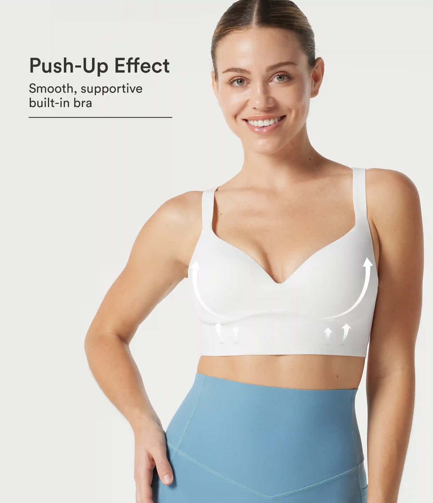 Halara UltraSculpt™ Push-Up Adjustable Buckle Non-Removable Pad Yoga Sports Bra