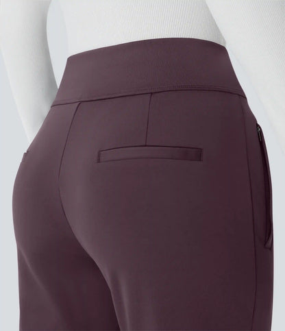 Halara Flex™ DayStretch Mid Rise Side Zipper Pocket Work Flare Pants