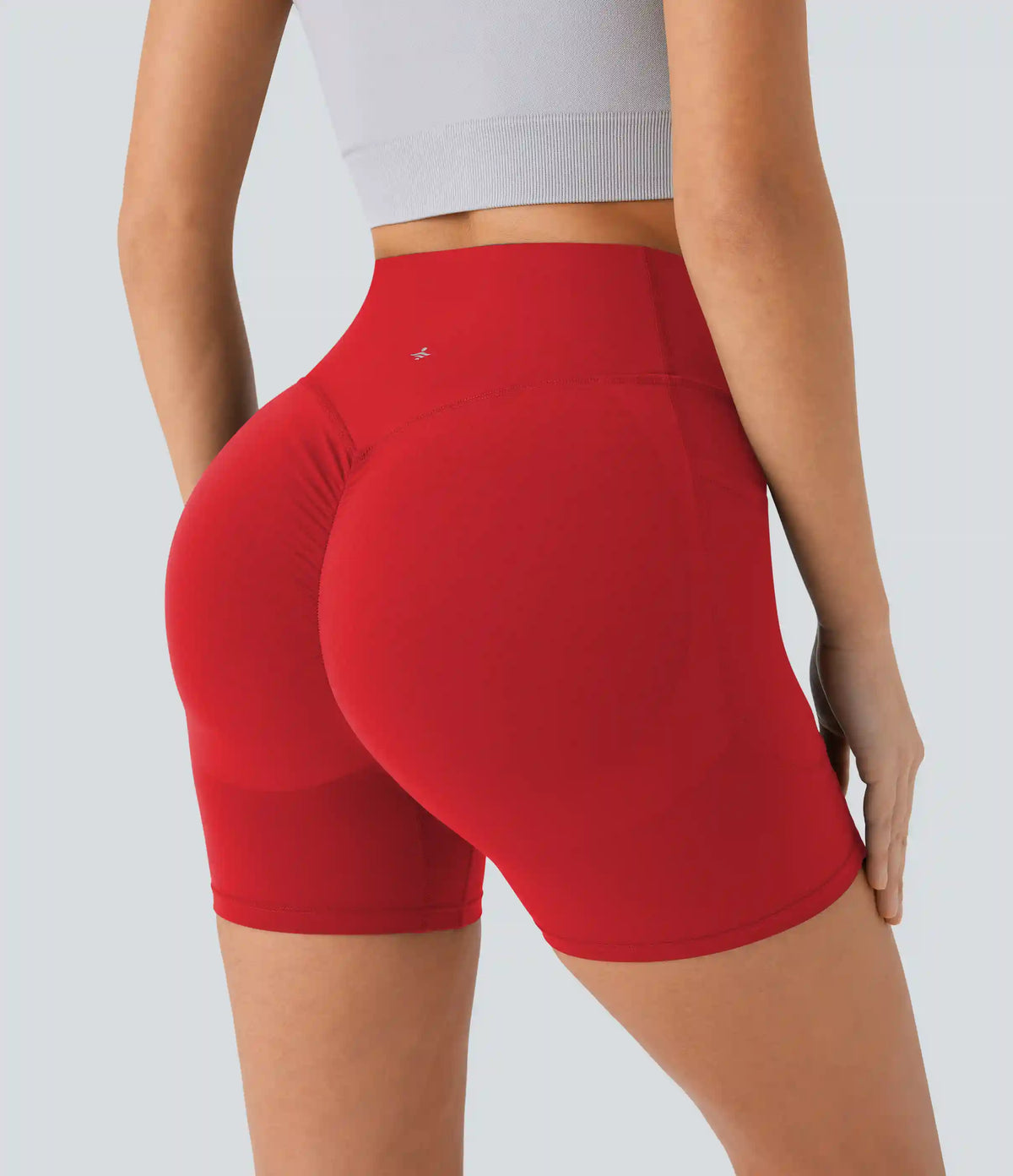 Halara UltraSculpt™ High Waisted Scrunch Butt Lifting Tummy Control Pocket Shaping Workout Biker Shorts 5''