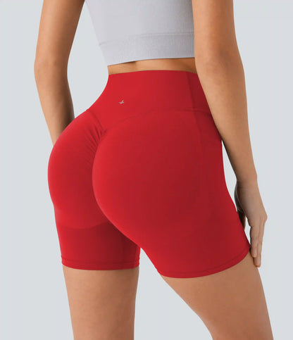Halara UltraSculpt™ High Waisted Scrunch Butt Lifting Tummy Control Pocket Shaping Workout Biker Shorts 5''