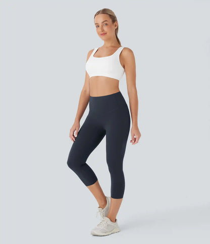 Halara UltraSculpt™ High Waisted Butt Lifting Tummy Control Pocket Shaping Capri Training Leggings
