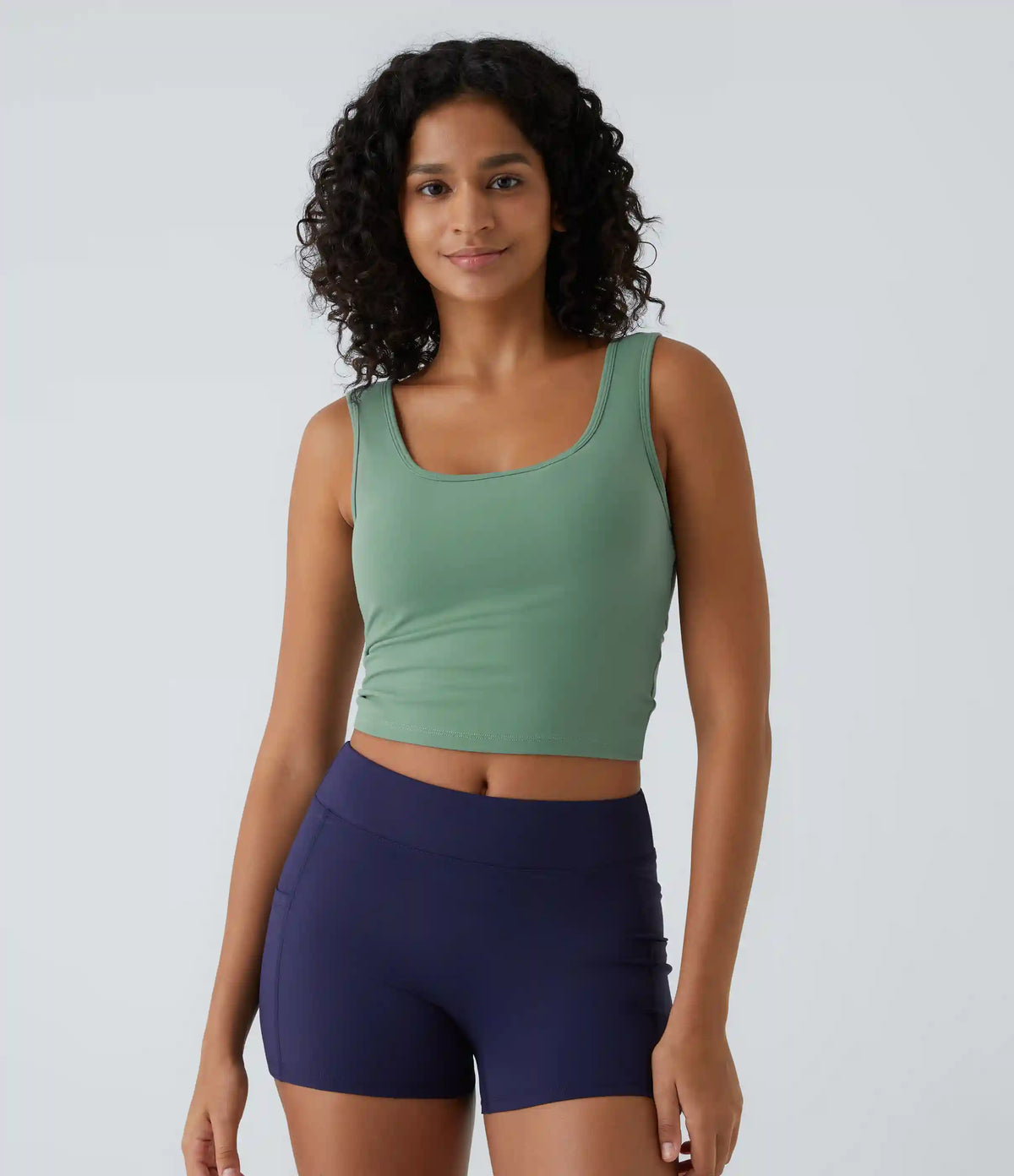 U Neck Crossover Barre Ballet Dance Tank Top A-D Cups