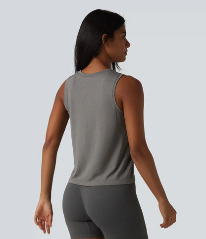 OneForm Seamless Flow Round Neck Running Tank Top