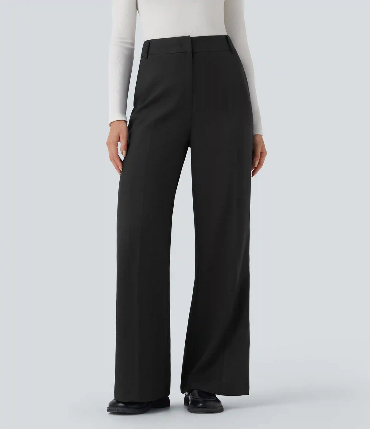 High Waisted Work Bootcut Pants with Pockets