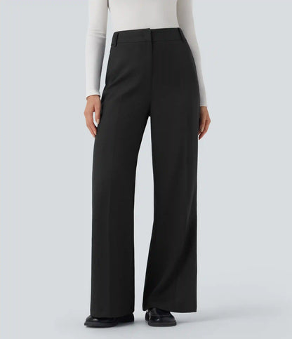 High Waisted Work Bootcut Pants with Pockets