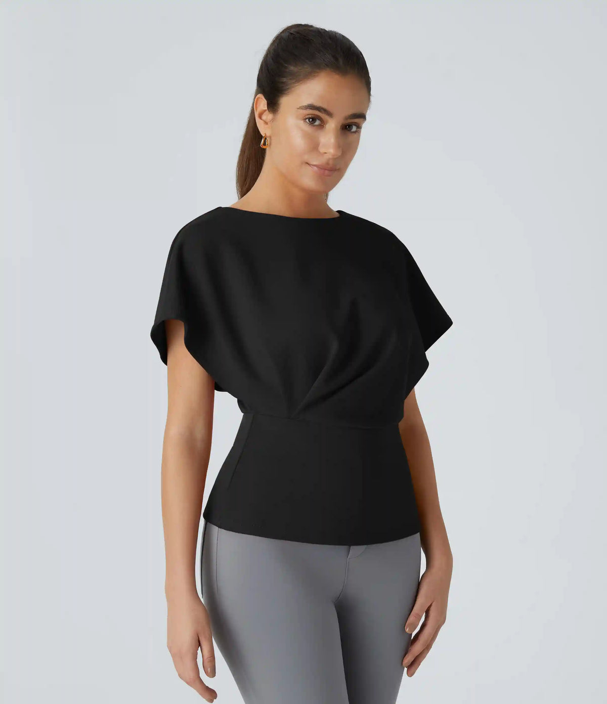 Short Sleeve Work Top