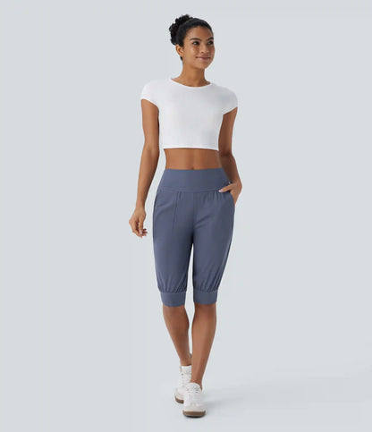 High Waisted Pocket Casual Shorts