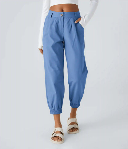 Mid Rise Casual Joggers with Pockets