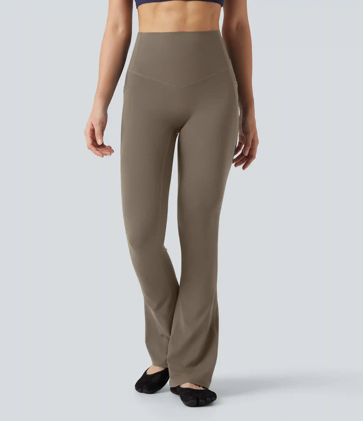 Halara UltraSculpt™ High Waisted Tummy Control Shaping Bootcut Yoga Leggings with Pockets