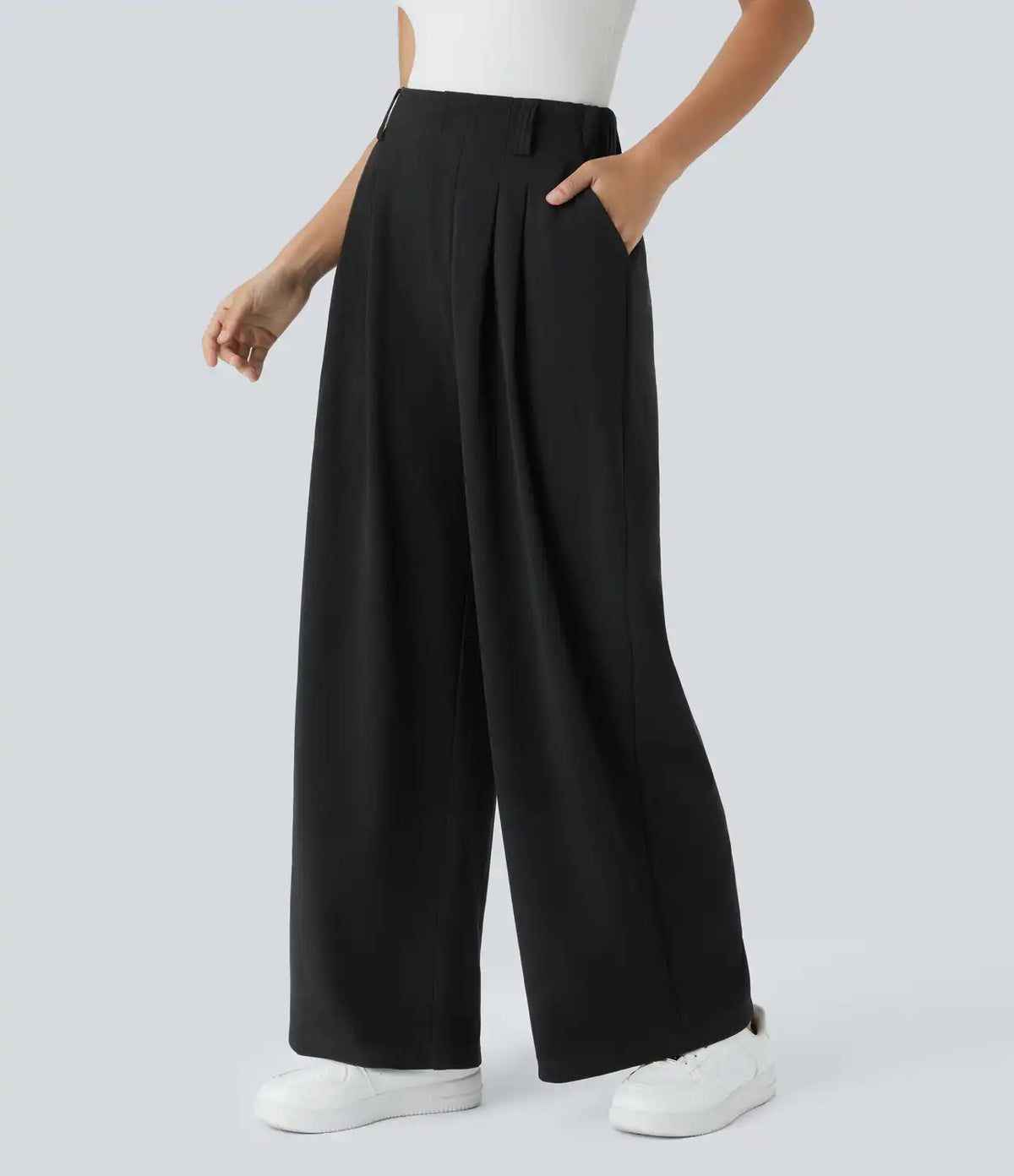Halara Flex™ High Waisted Pocket Wide Leg Waffle Work Pants