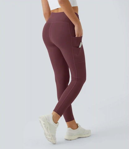 SoftlyZero™ High Waisted Double Pockets Plain Leggings