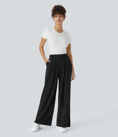 Halara Flex™ High Waisted Pocket Wide Leg Waffle Work Pants