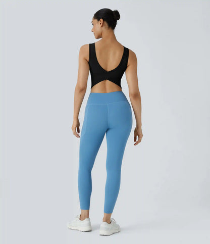 U Neck Crossover Barre Ballet Dance Tank Top A-D Cups