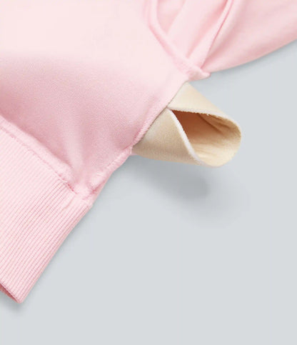 Seamless Flow Off-shoulder Long Sleeve Thumb Holes Cropped Yoga Sports Top