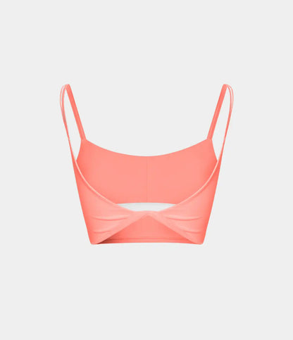 Double Straps Cropped Yoga Tank Top