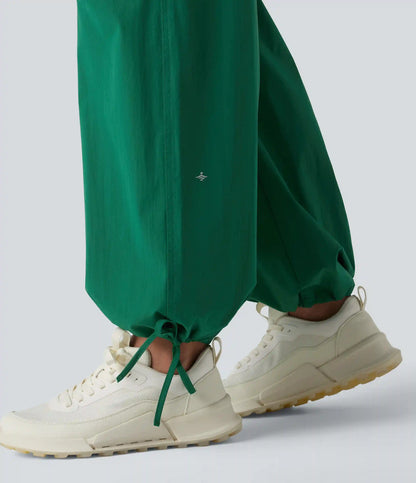 Lettuce Trim High Waisted Workout Cargo Pants with Pockets