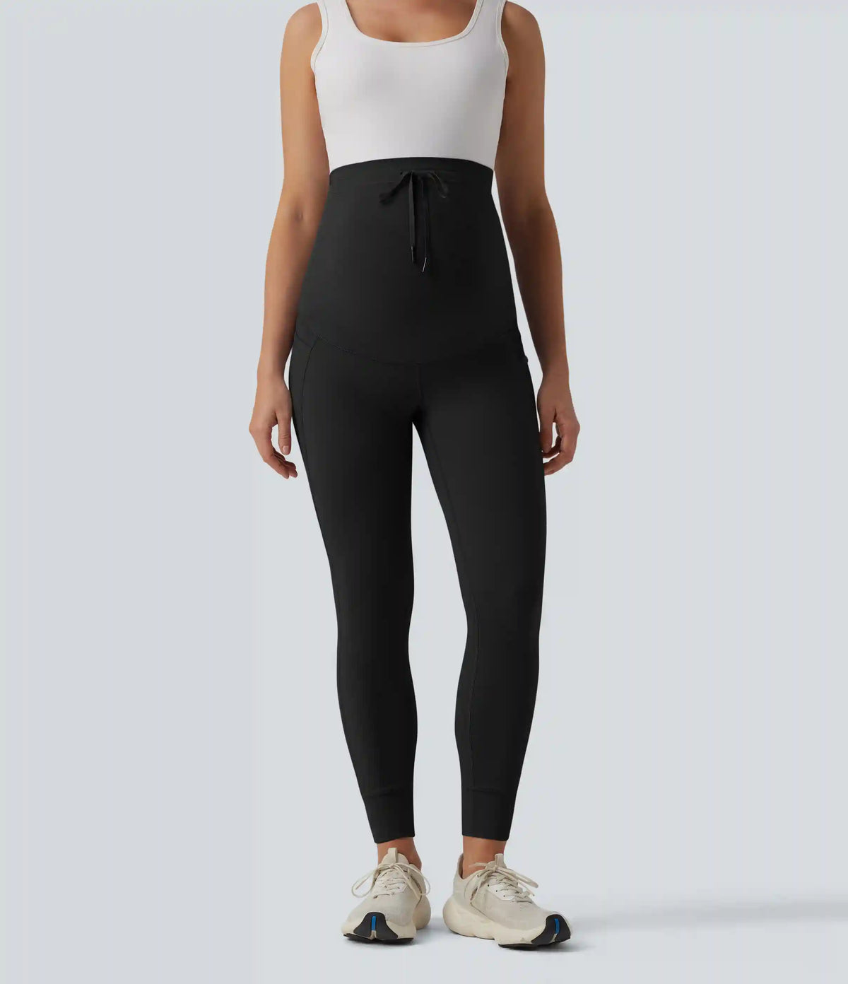 Halara UltraSculpt™ Ultra High-Waist Drawstring Plain 7/8 Yoga Maternity Leggings with Pockets