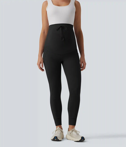 Halara UltraSculpt™ Ultra High-Waist Drawstring Plain 7/8 Yoga Maternity Leggings with Pockets