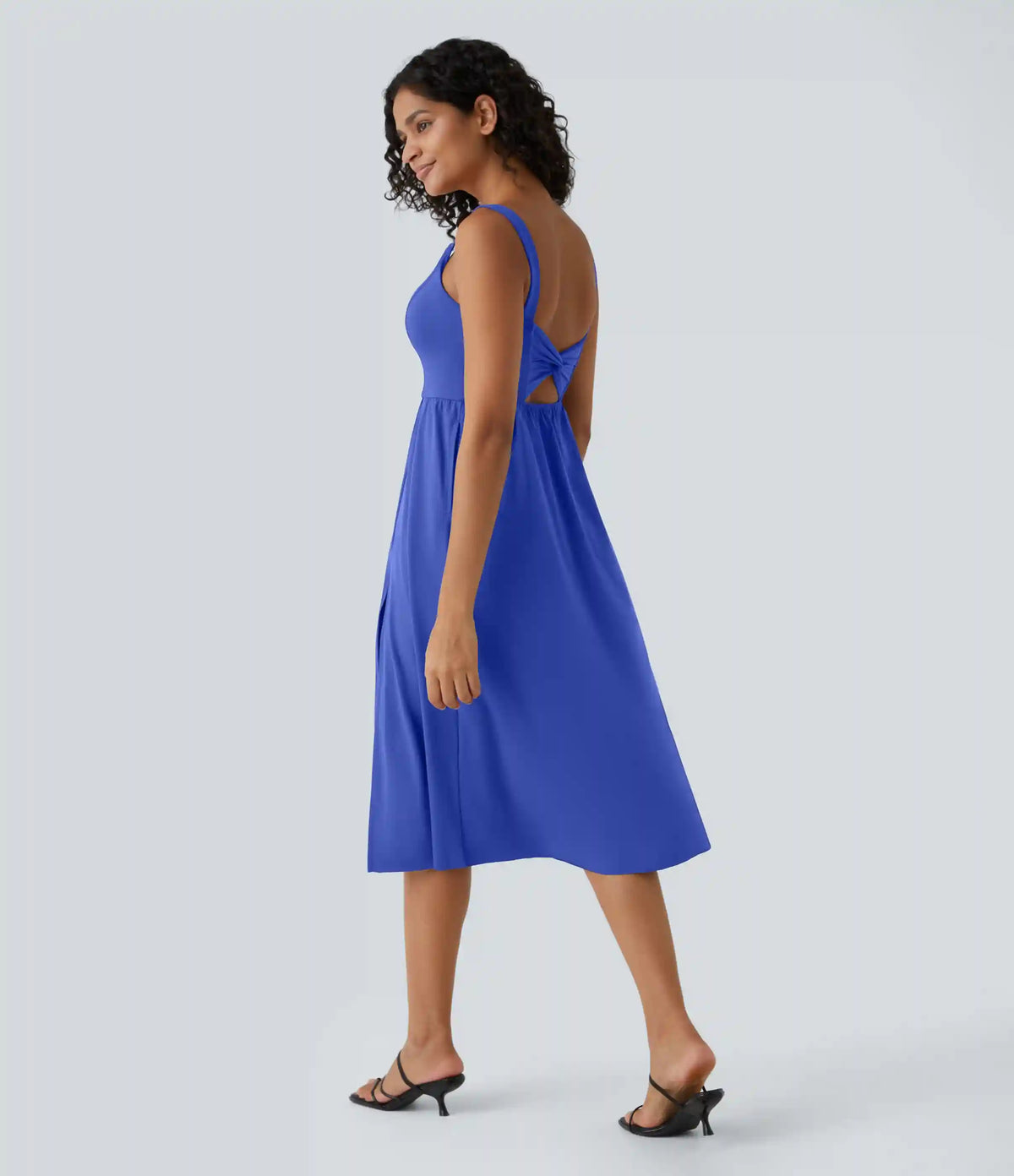 Padded Midi Casual Dress A-D Cups