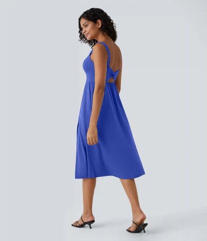 Padded Midi Casual Dress A-D Cups