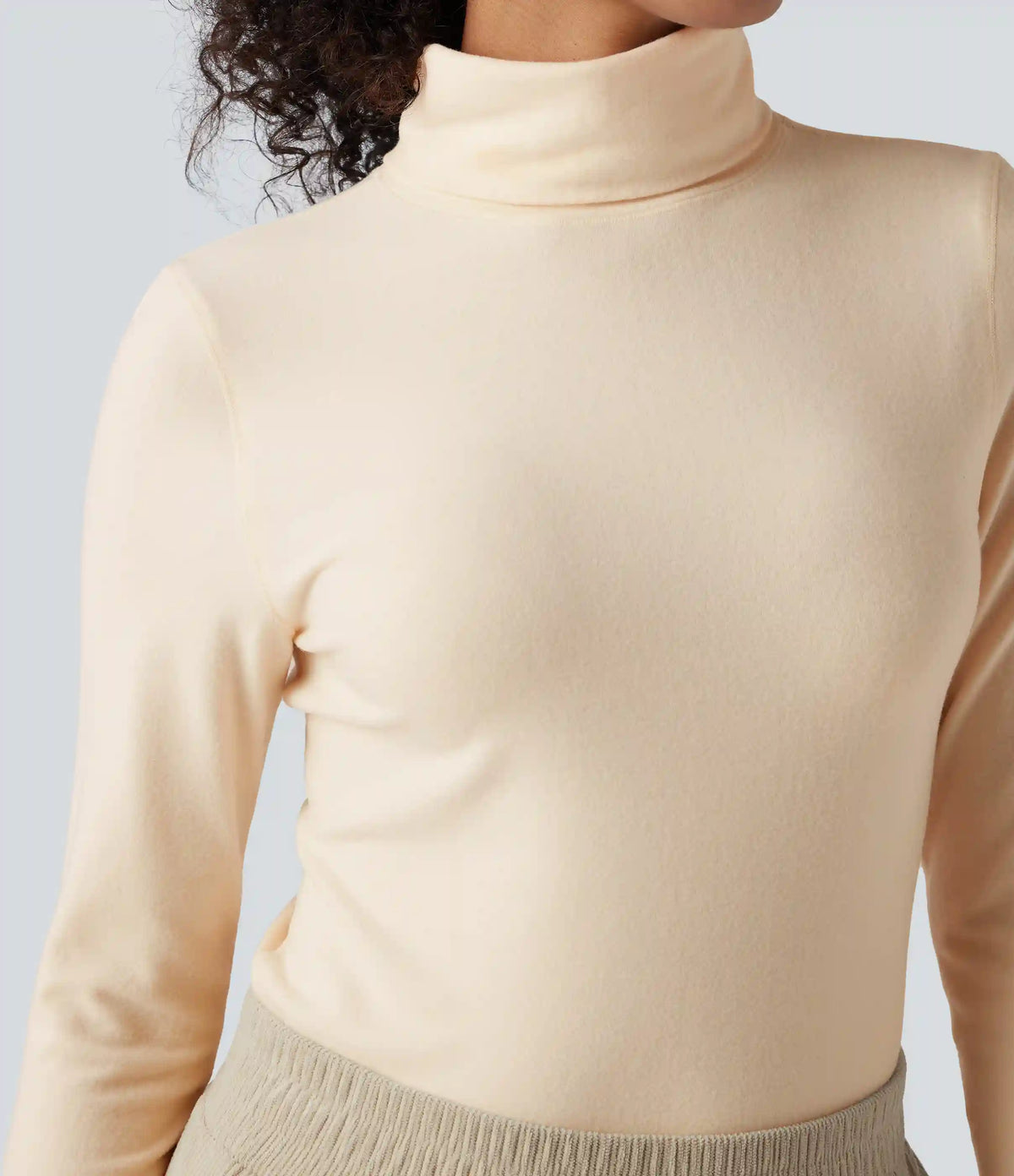 Halara HeatCore Turtleneck Long Sleeve Thumb Hole Casual Warming Top