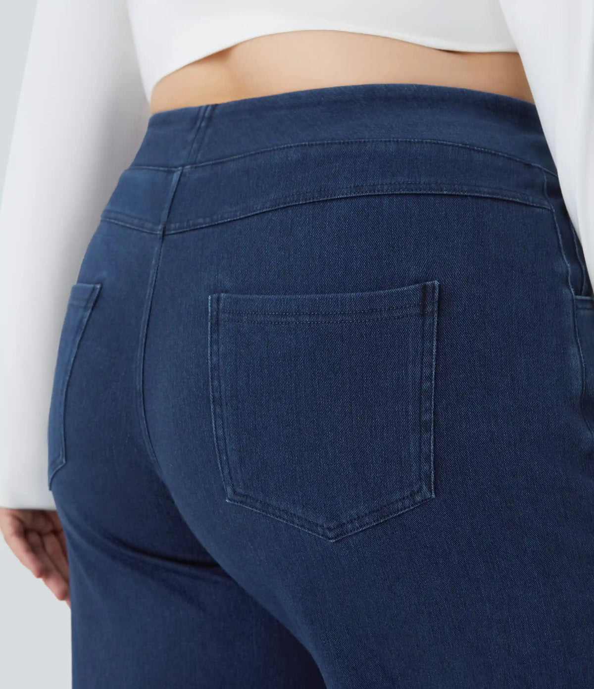 Halara Flex™ High Waisted Pockets Baggy Wide Leg Loose Casual Plus Size Jeans