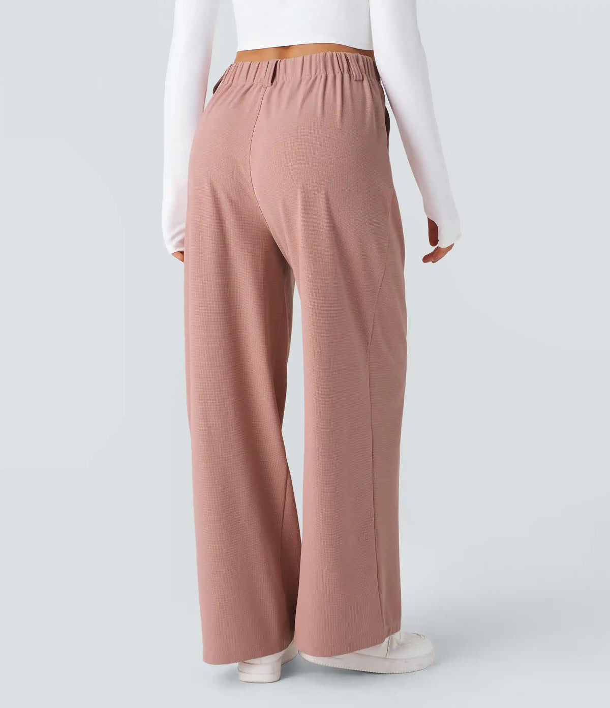 Halara Flex™ High Waisted Pocket Wide Leg Waffle Work Pants