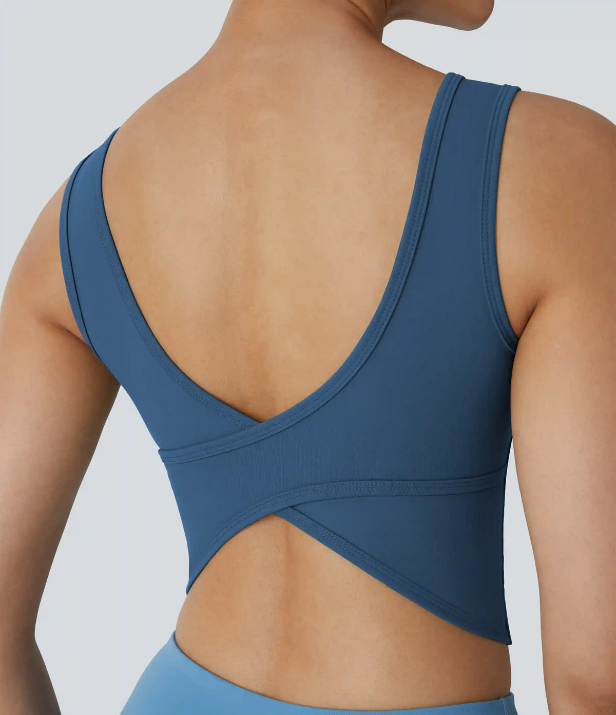 U Neck Crossover Barre Ballet Dance Tank Top A-D Cups
