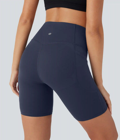 Halara UltraSculpt™ High Waisted Butt Lifting Tummy Control Pocket Shaping Training Biker Shorts 7''