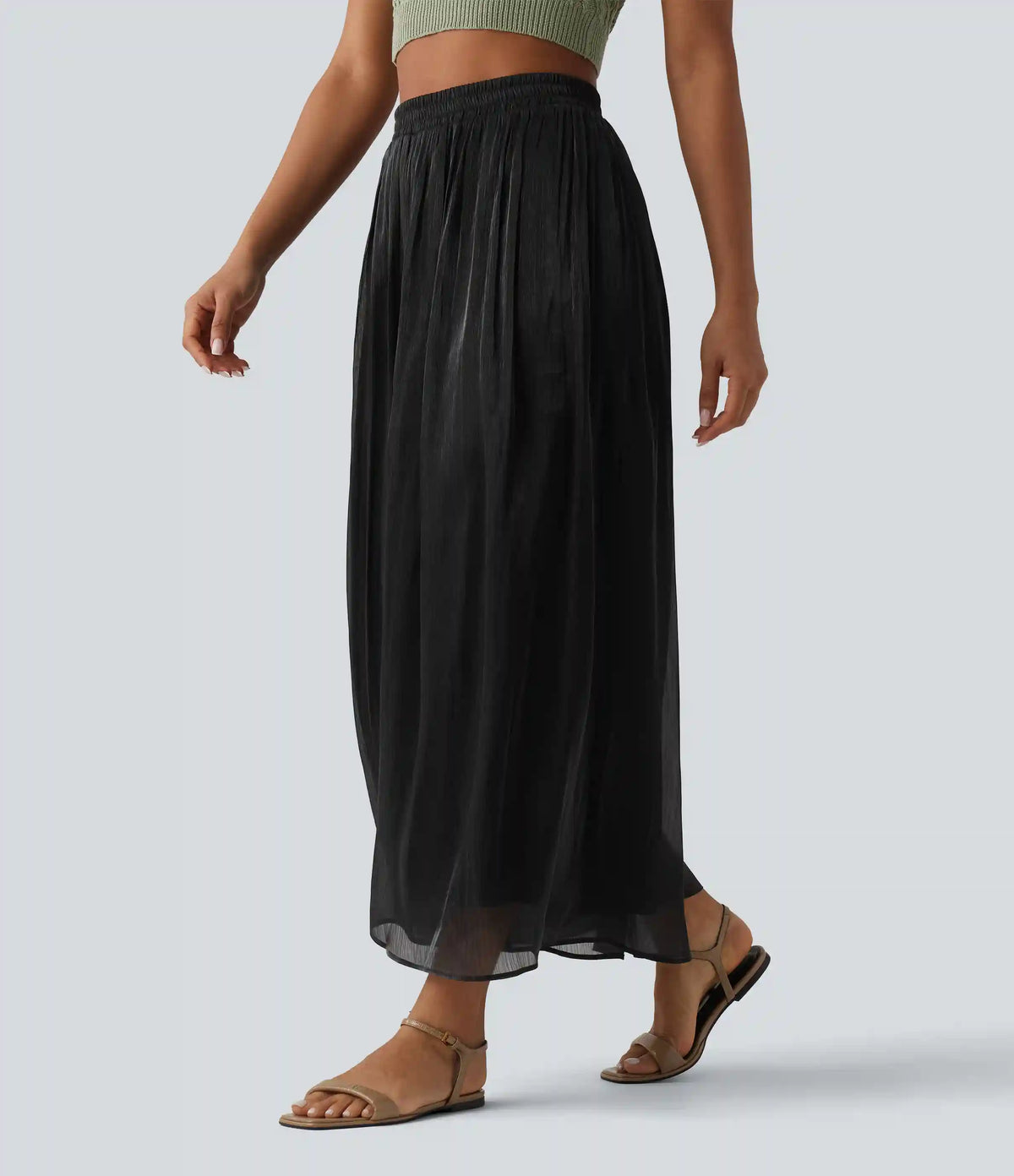 High Waisted Flowy Resort Baggy Pants
