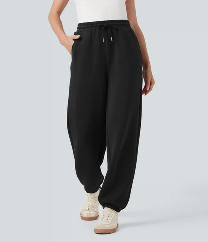 SpacerTek™ Mid Rise Drawstring Casual Joggers with Pockets