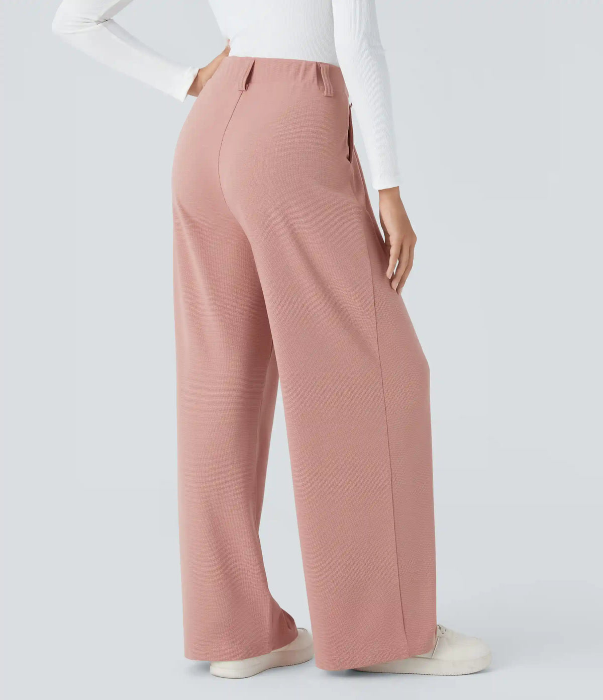 Halara Flex™ High Waisted Pocket Wide Leg Waffle Work Pants