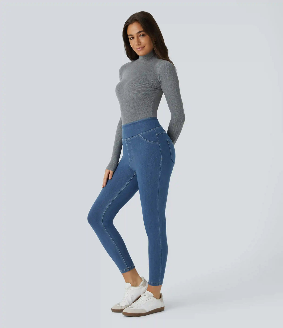 Halara Flex™ High Waisted Pocket Denim Casual Leggings