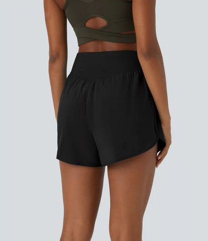 Breezeful™ High Waisted Pocket Quick Dry Casual Shorts 4"