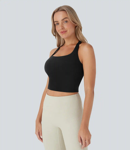 Cropped Yoga Tank Top DD-F Cups