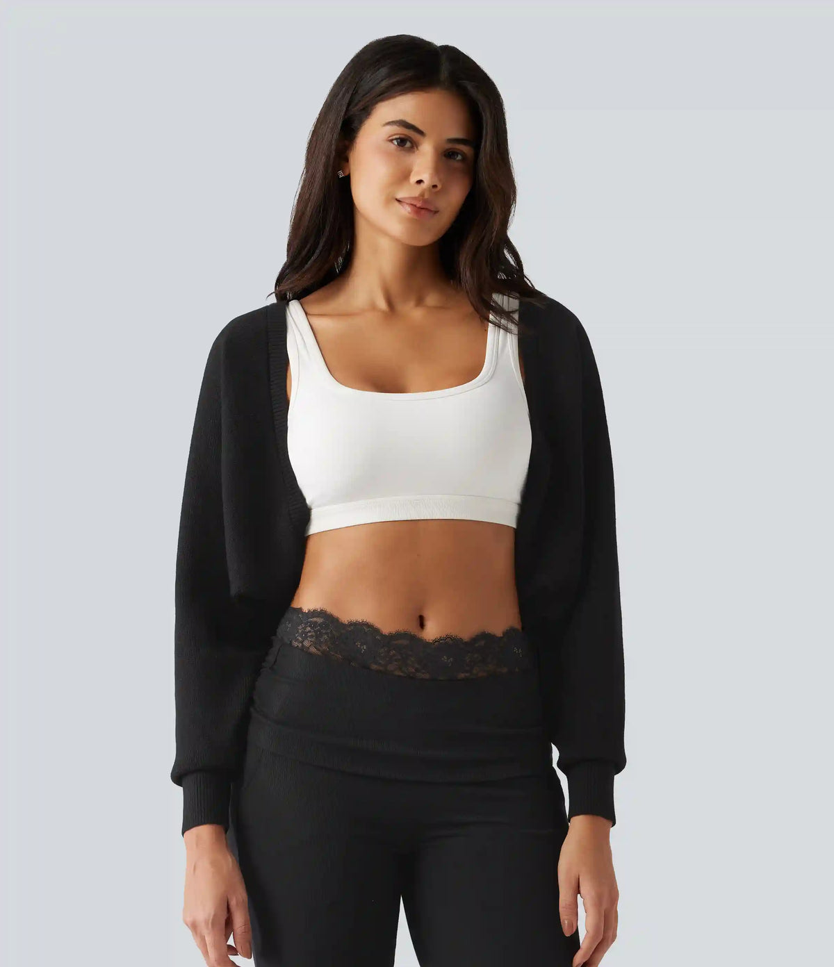 Long Sleeve Open Front Casual Cardigan