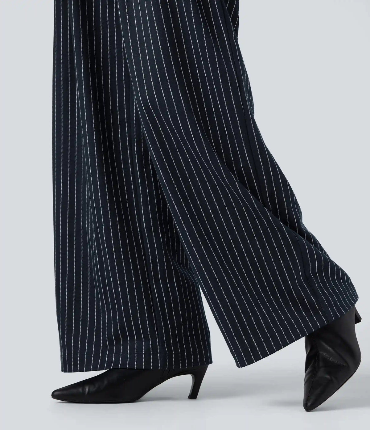 Halara Flex™ High Waisted Stripes Work Baggy Pants with Pockets