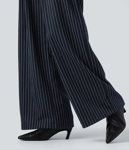 Halara Flex™ High Waisted Stripes Work Baggy Pants with Pockets