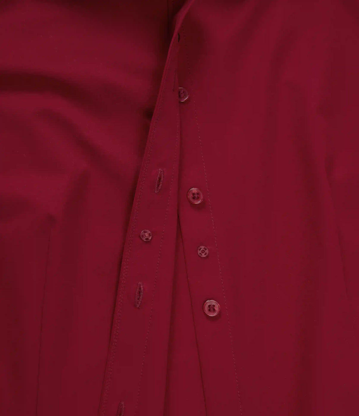 Long Sleeve Curved Hem Work Shirt