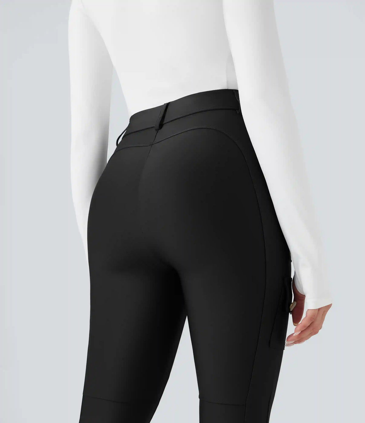 High Waisted Sheen 7/8 Leggings with Pockets
