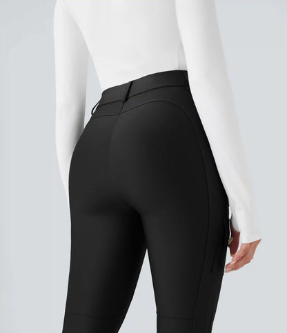 High Waisted Sheen 7/8 Leggings with Pockets