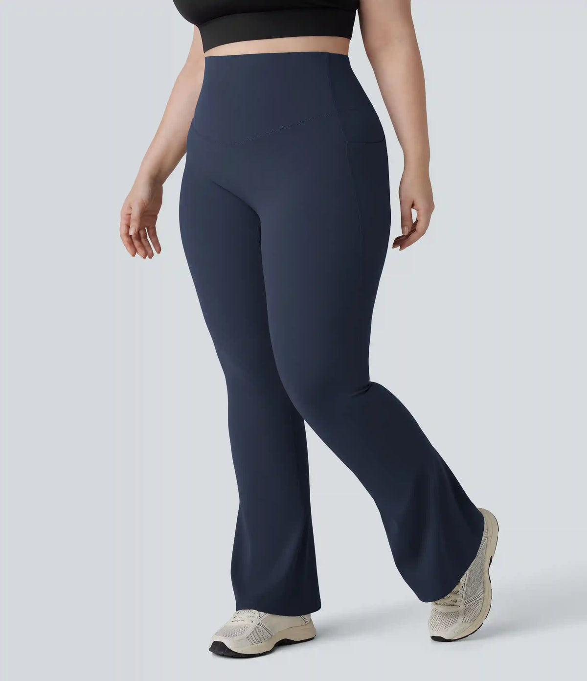 Halara UltraSculpt™ High Waisted Tummy Control Pocket Shaping Yoga Bootcut Plus Size Leggings